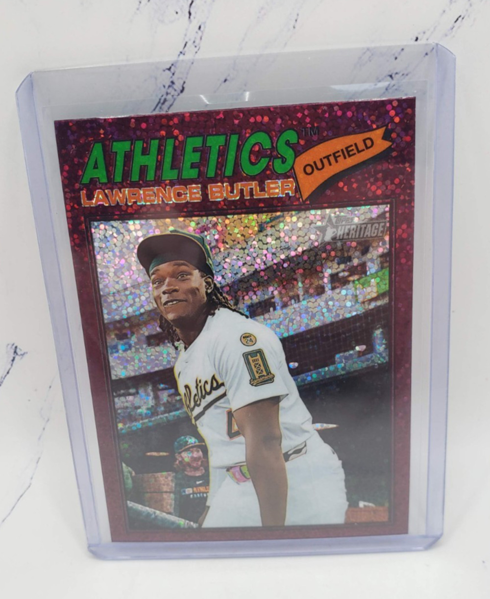 2026 Topps Heritage Lawrence Butler #94 Pink Sparkle Refractor